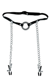 Fetish Fantasy Limited Edition O Ring Ball Gag and Nipple Clamps - - Bondage Gags and Bits